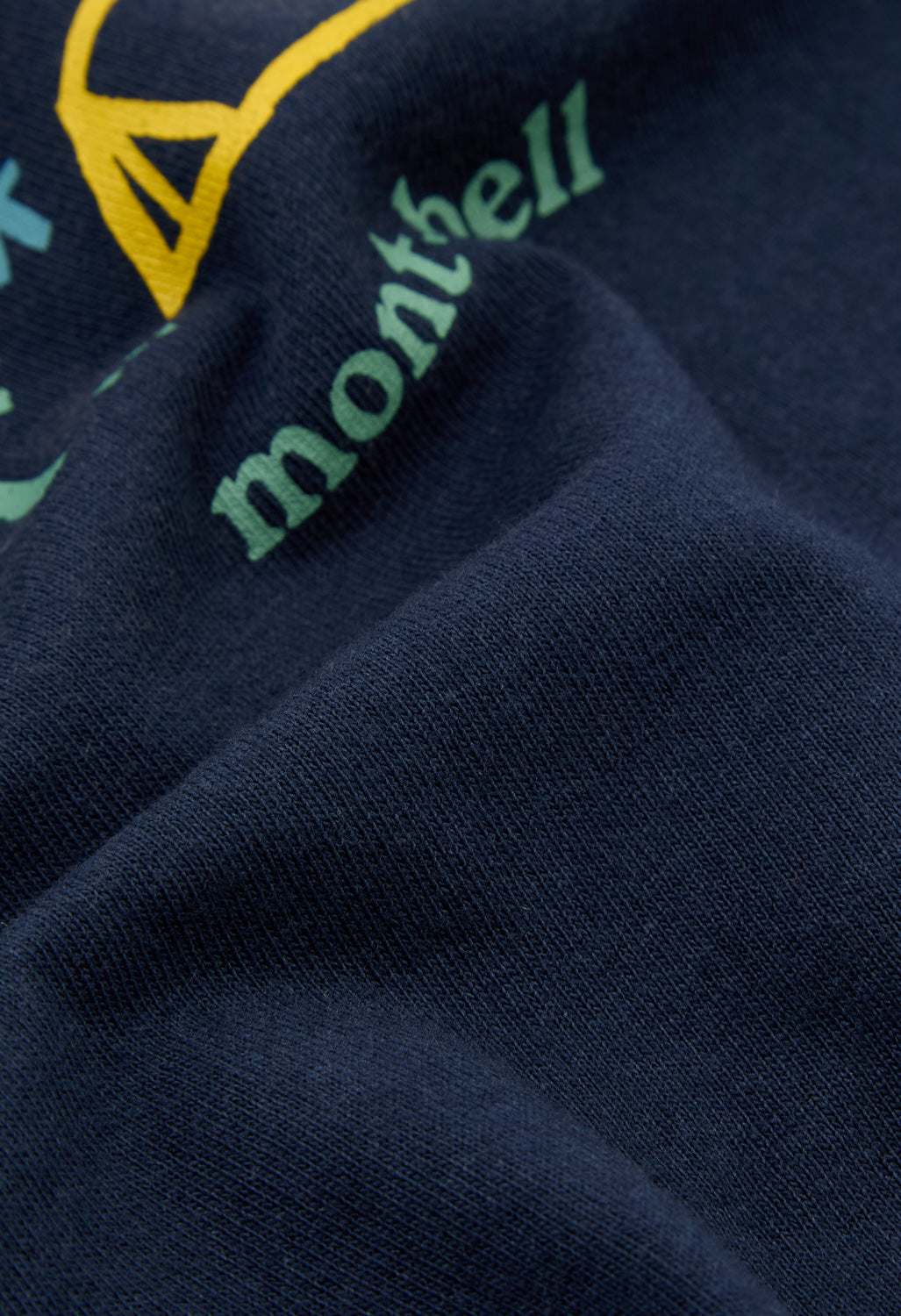 Montbell Men's Pear Skin Cotton Mountain Morning T-Shirt - Navy