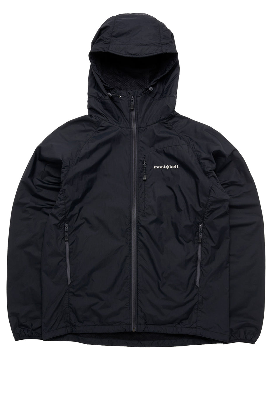 Montbell Men's Light Shell Hooded Jacket - Black