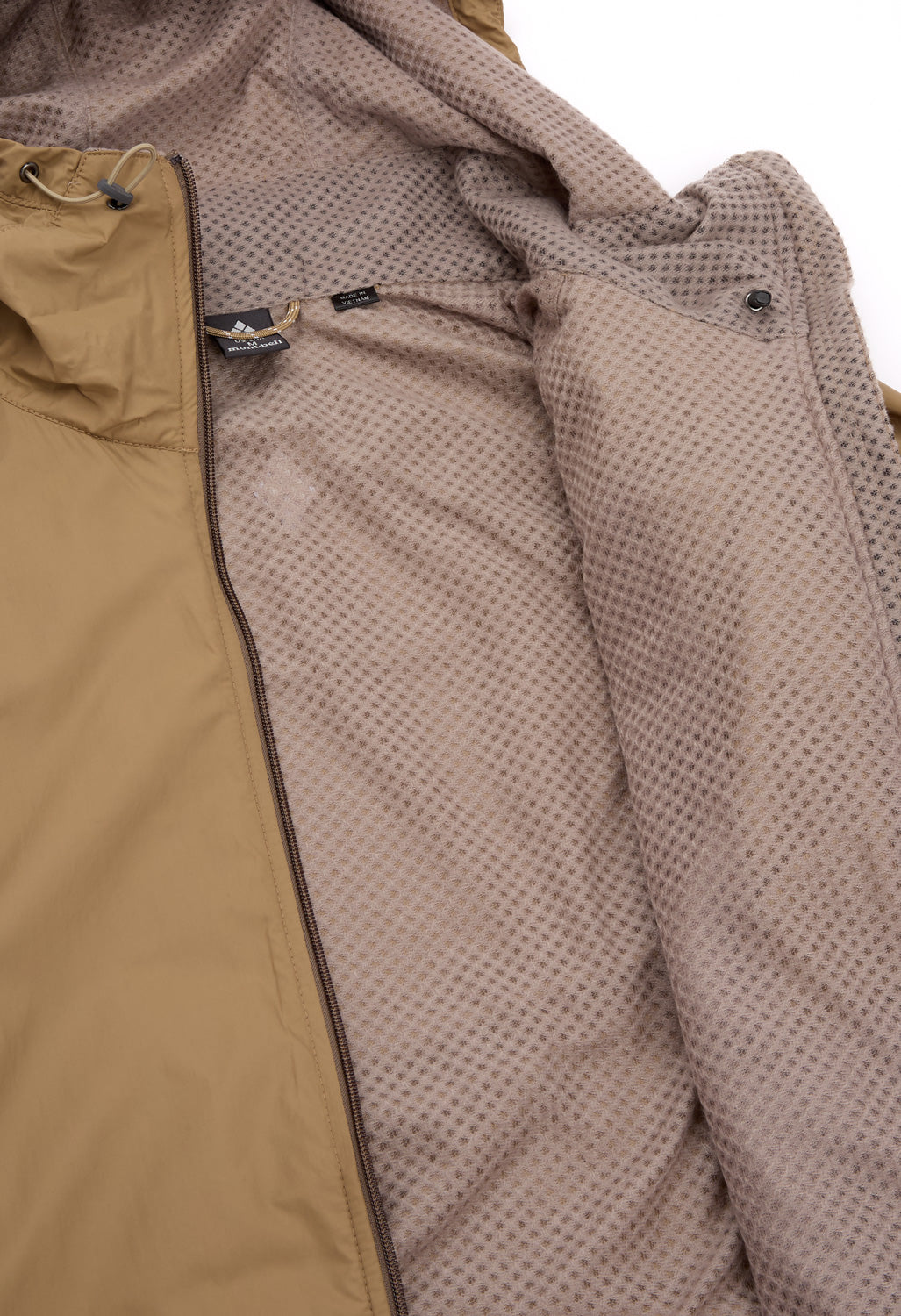 Montbell Men's Light Shell Hooded Jacket - Tan