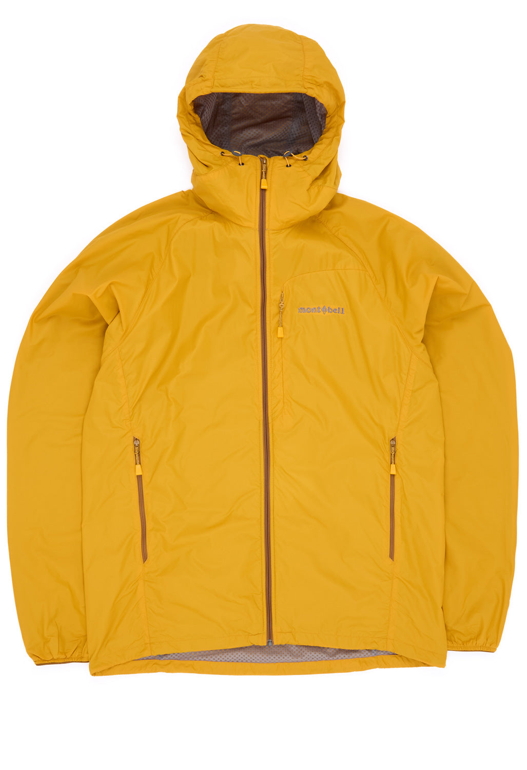 Montbell Men's Light Shell Hooded Jacket - Yellow