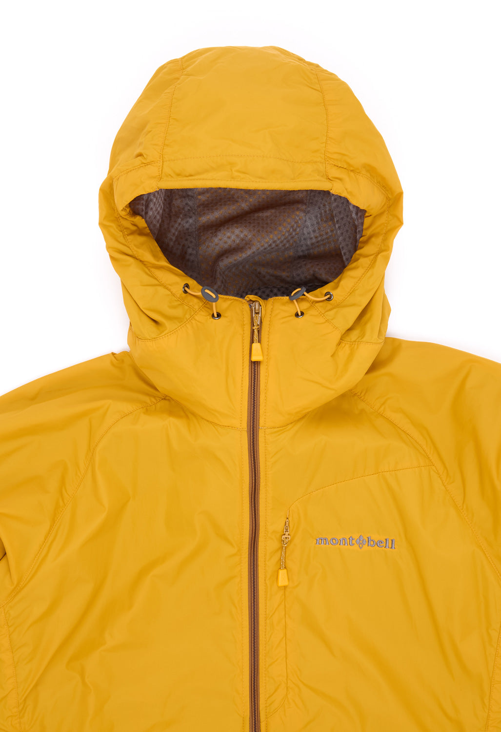Montbell Men's Light Shell Hooded Jacket - Yellow