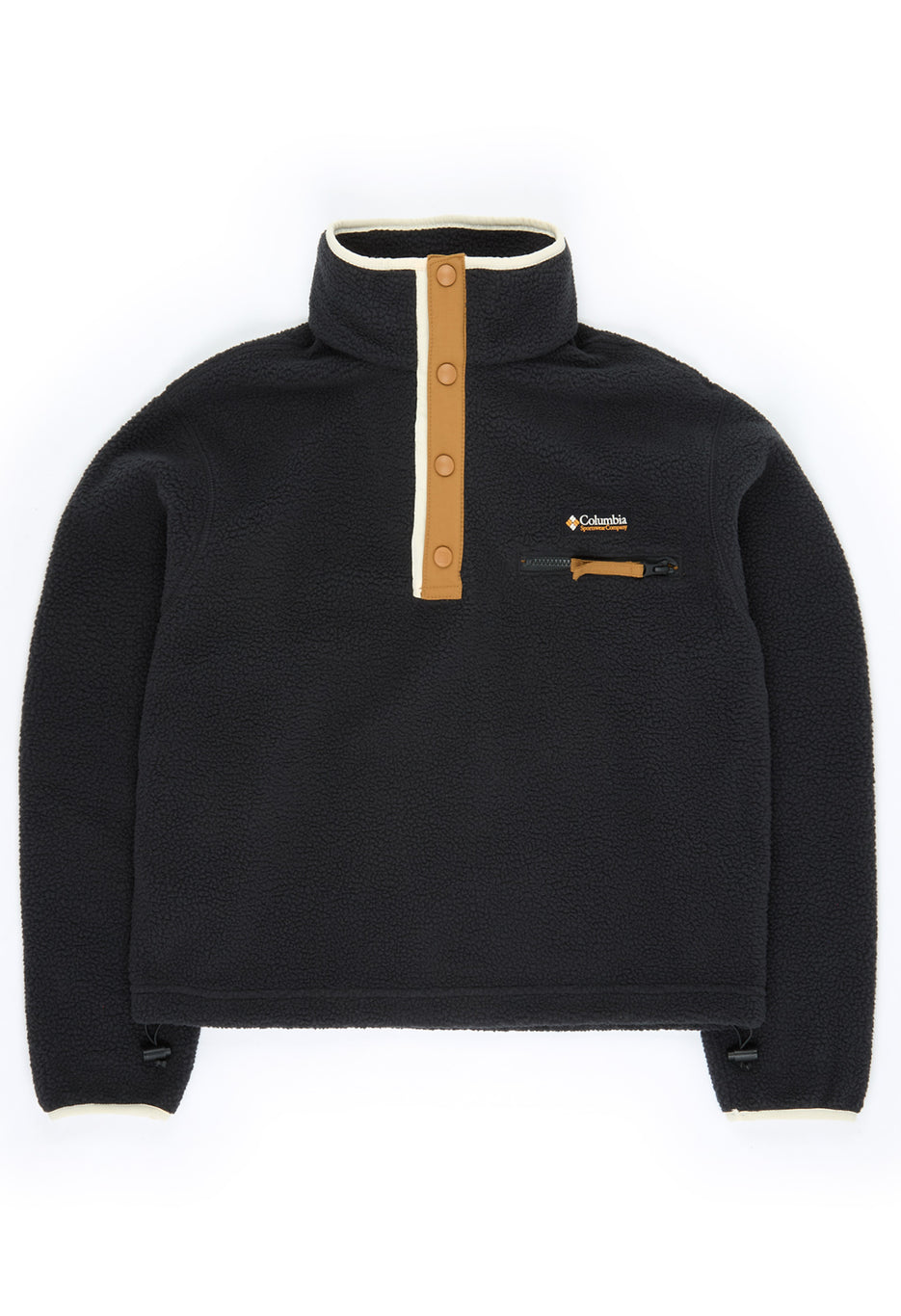 Columbia Helvetia II Cropped Half Snap Fleece - Black