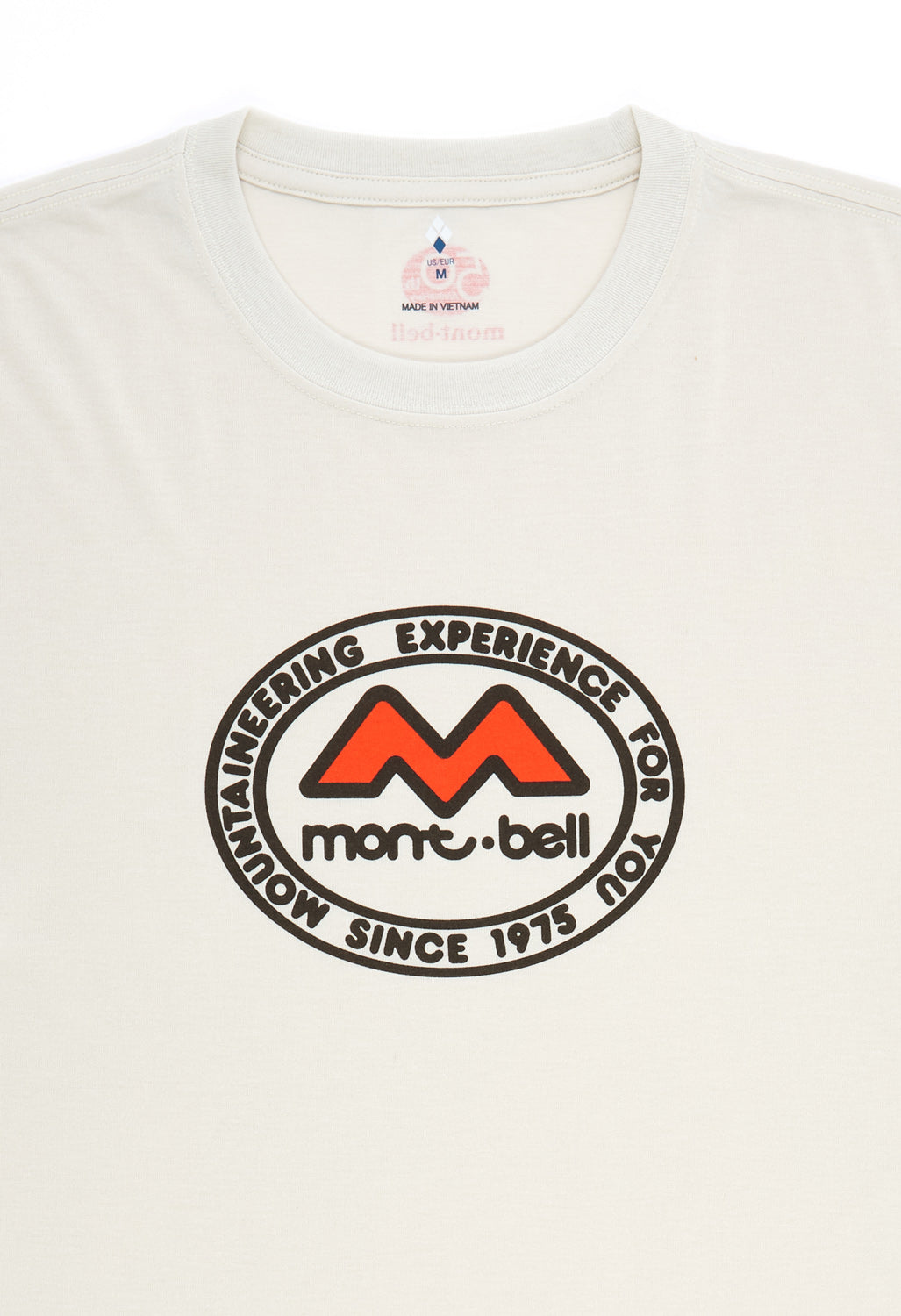 Montbell 50th Anniversary Men's Wickron Classic M Mark T-Shirt - Ivory