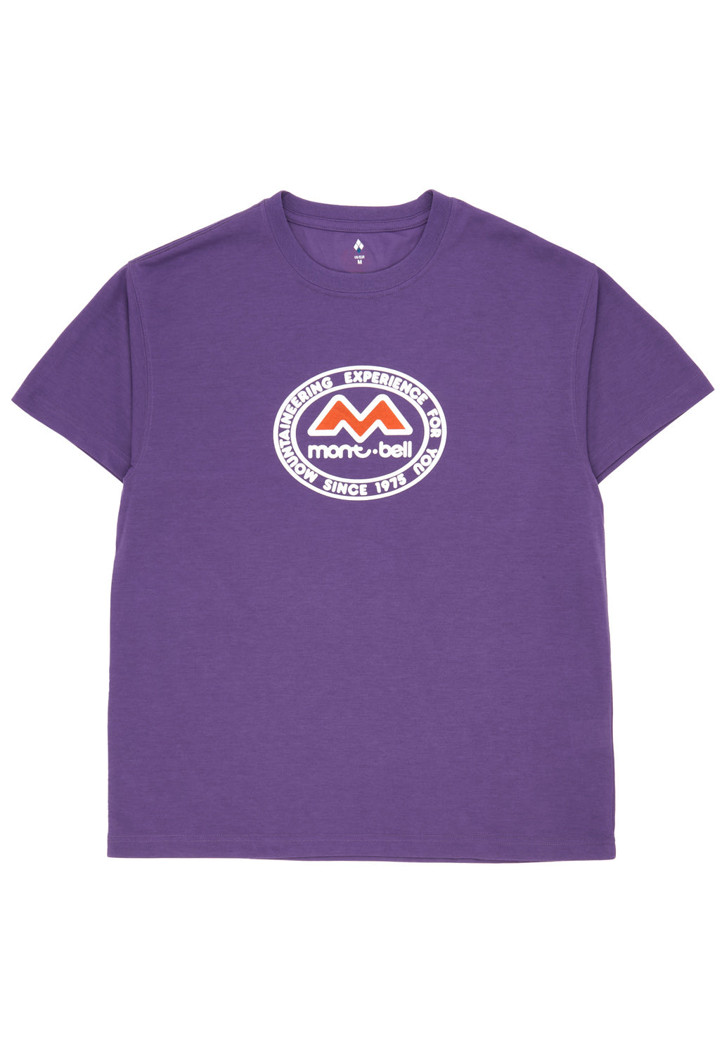 Montbell 50th Anniversary Men's Wickron Classic M Mark Short Sleeve T-Shirt - Purple