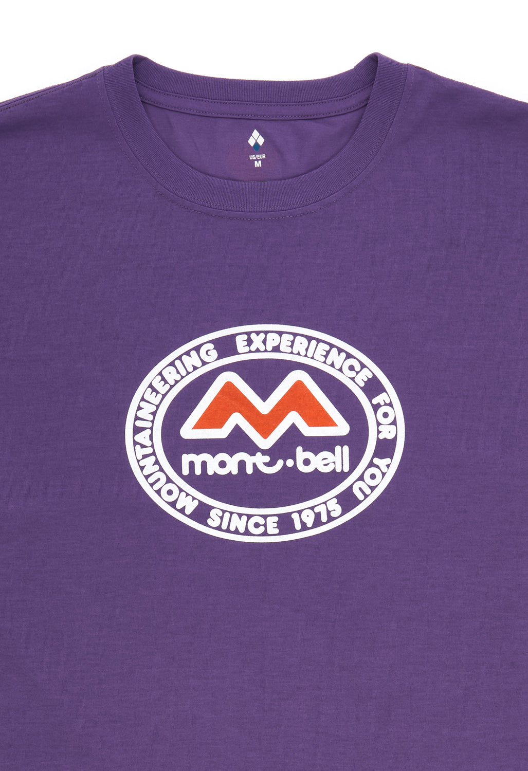 Montbell 50th Anniversary Men's Wickron Classic M Mark Short Sleeve T-Shirt - Purple