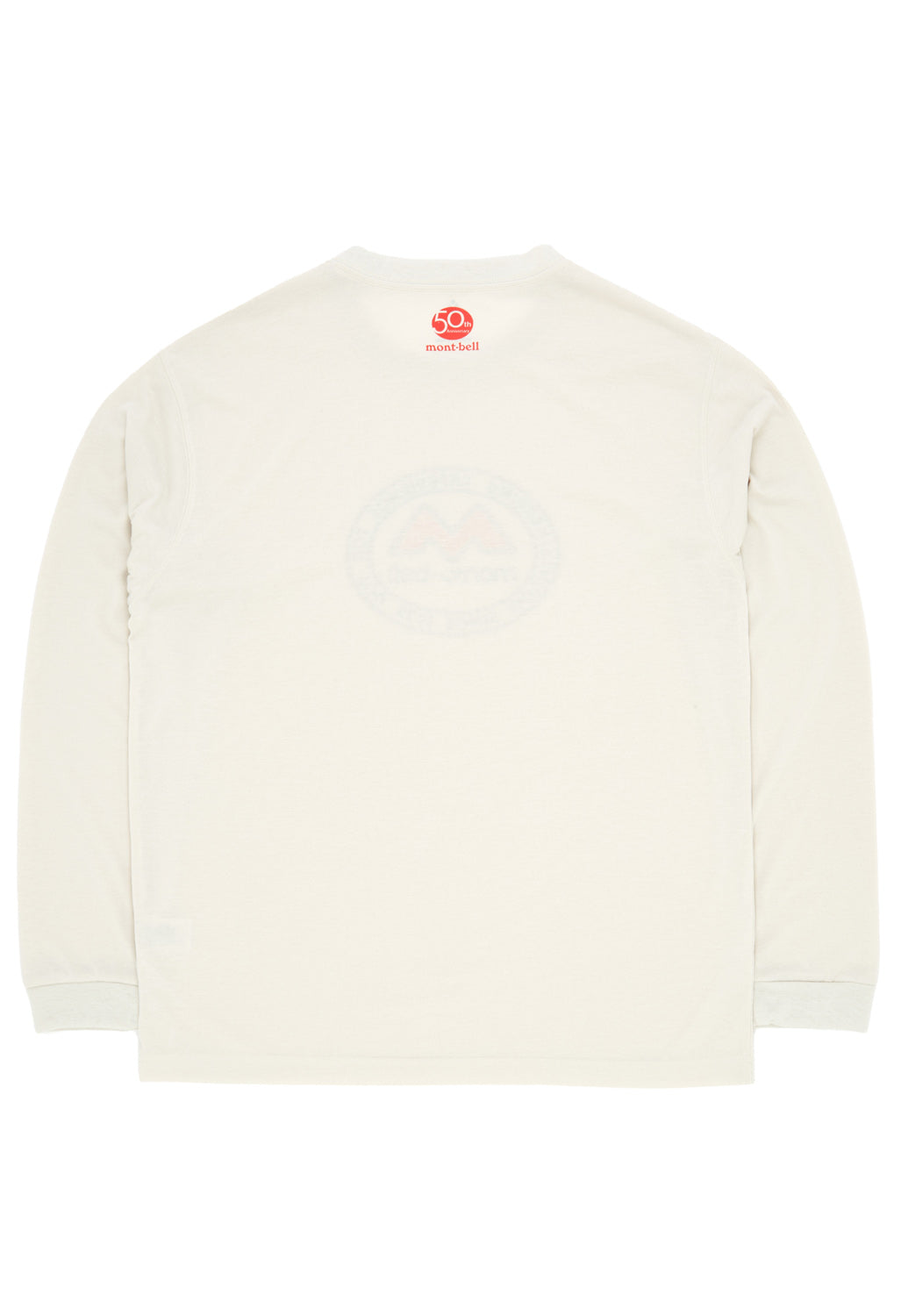 Montbell 50th Anniversary Men's Wickron Classic M Mark Long Sleeve T-Shirt - Ivory