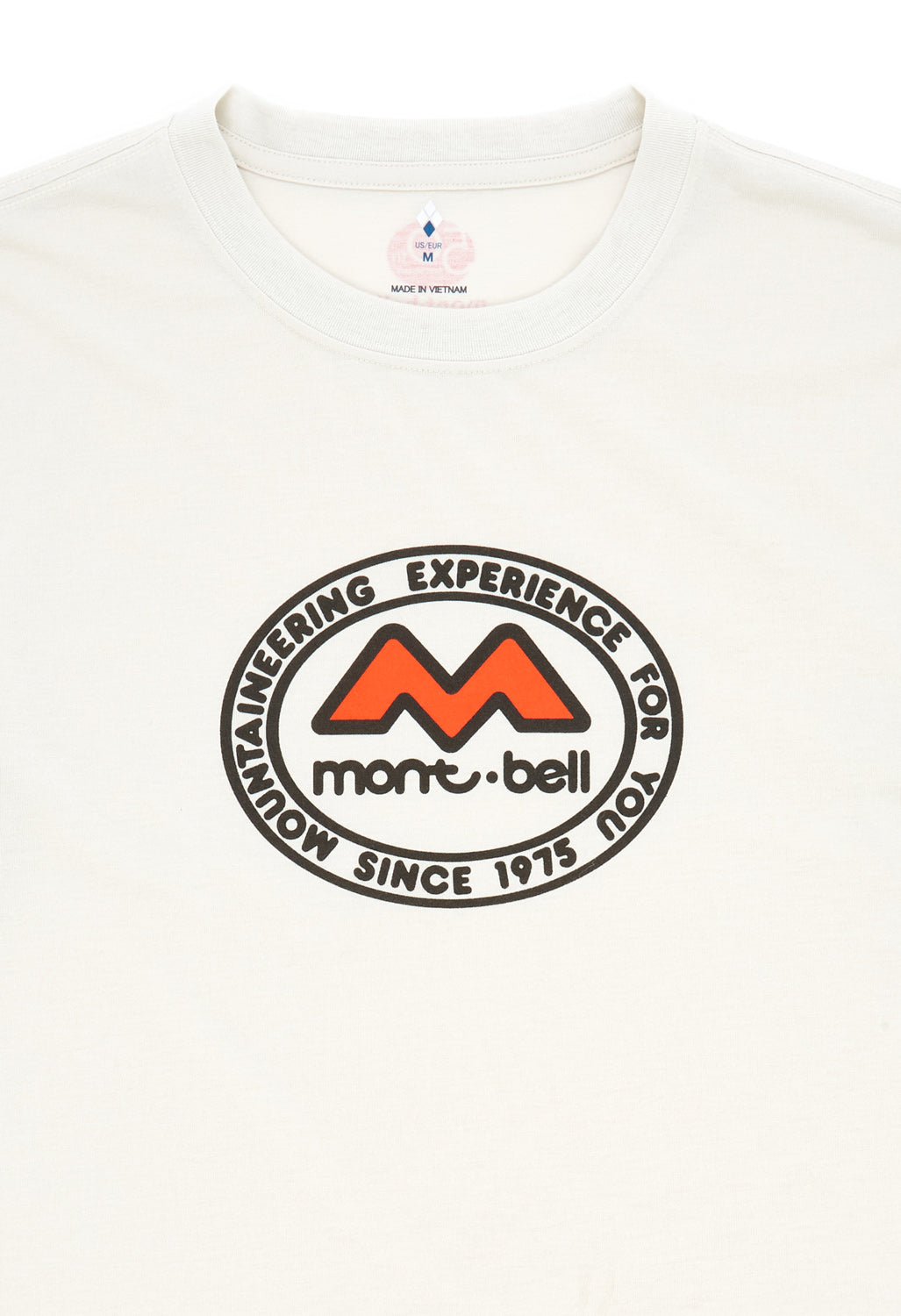 Montbell 50th Anniversary Men's Wickron Classic M Mark Long Sleeve T-Shirt - Ivory