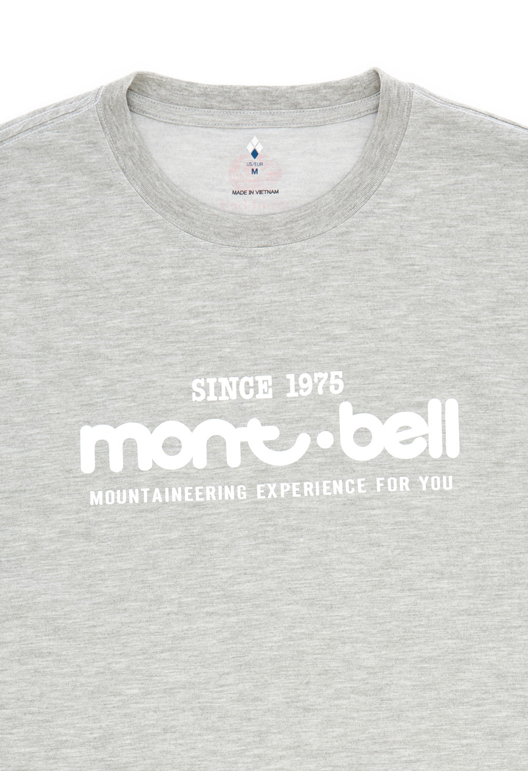 Montbell 50th Anniversary Men's Wickron Classic Montbell Logo Long Sleeve T-Shirt - L.Gray