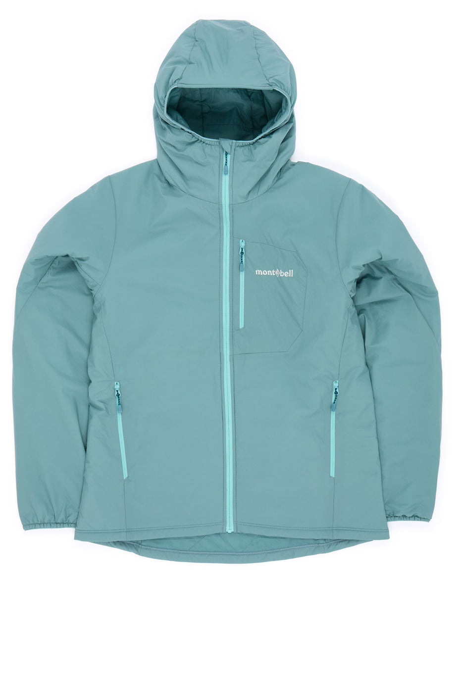 Montbell Women's Ex Light Thermawrap Parka  - Blue Green
