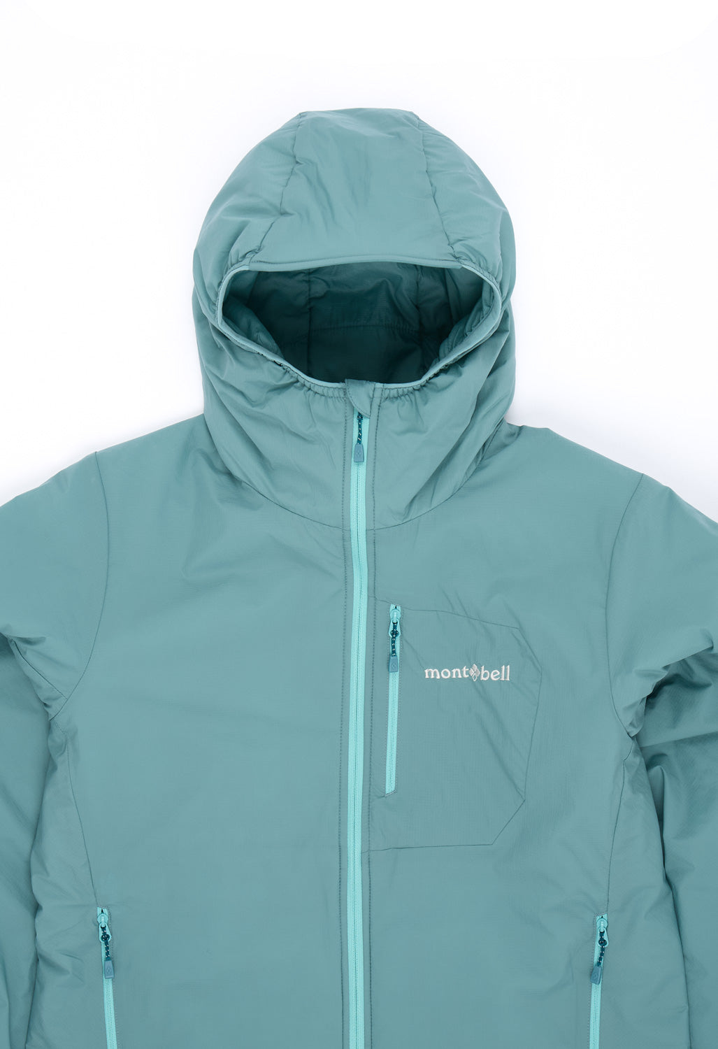 Montbell Women's Ex Light Thermawrap Parka  - Blue Green