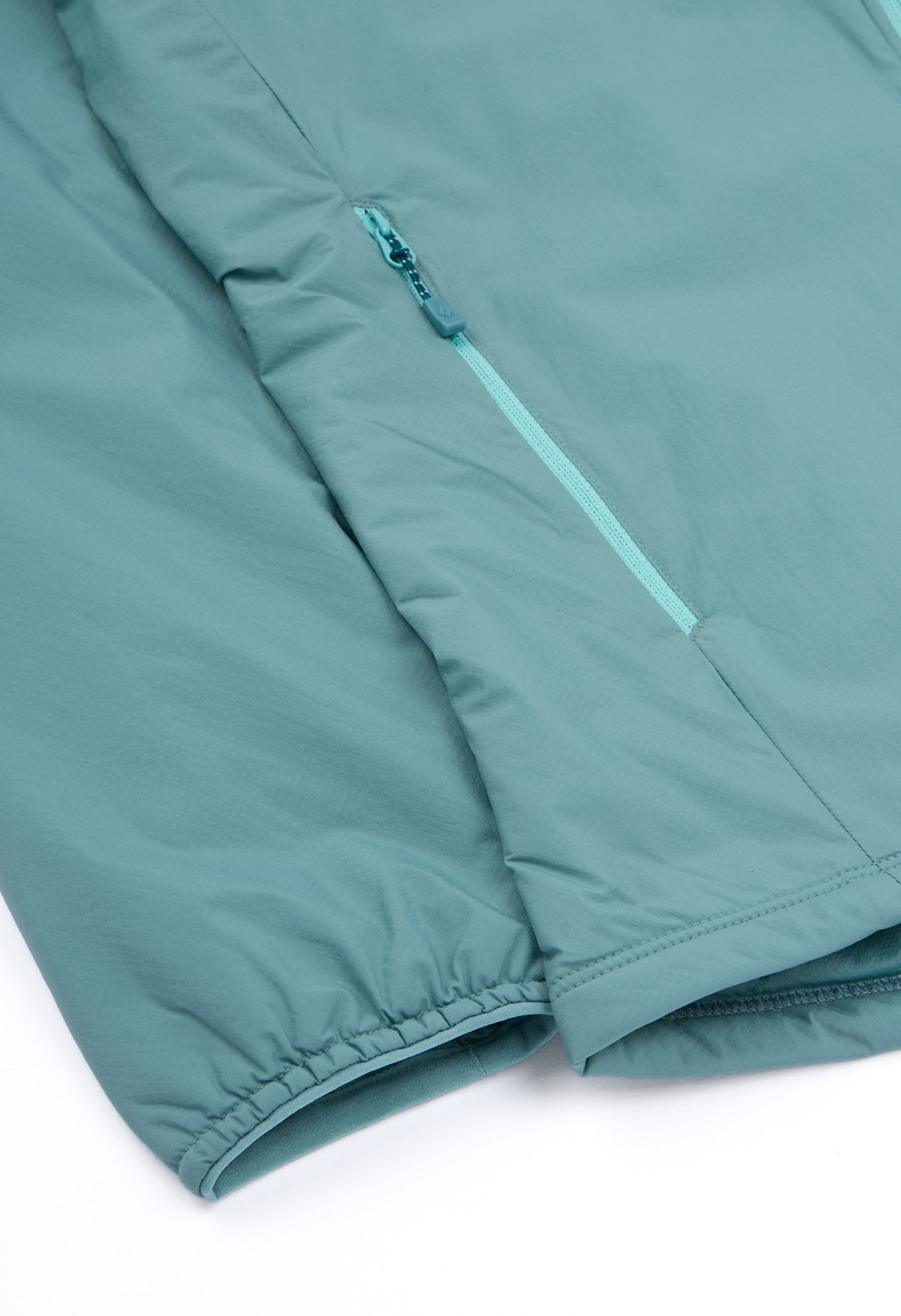 Montbell Women's Ex Light Thermawrap Parka  - Blue Green