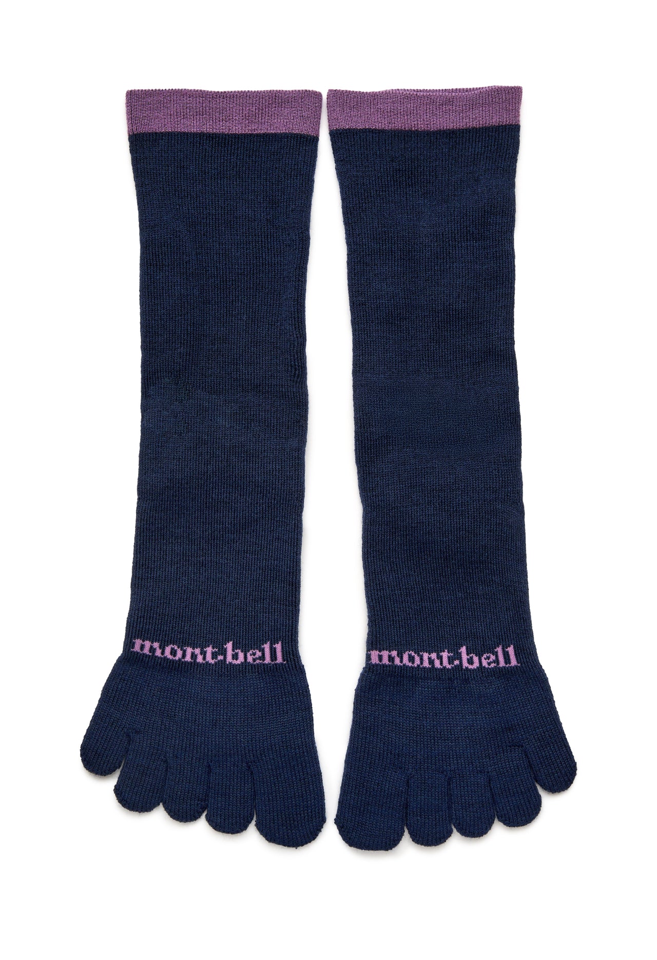 Montbell Women's Merino Wool Trekking 5 Toe Socks - Cobalt Blue