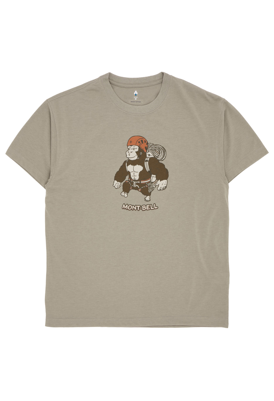 Montbell Men's Wickron Gorilla Climbing T-Shirt - Tan