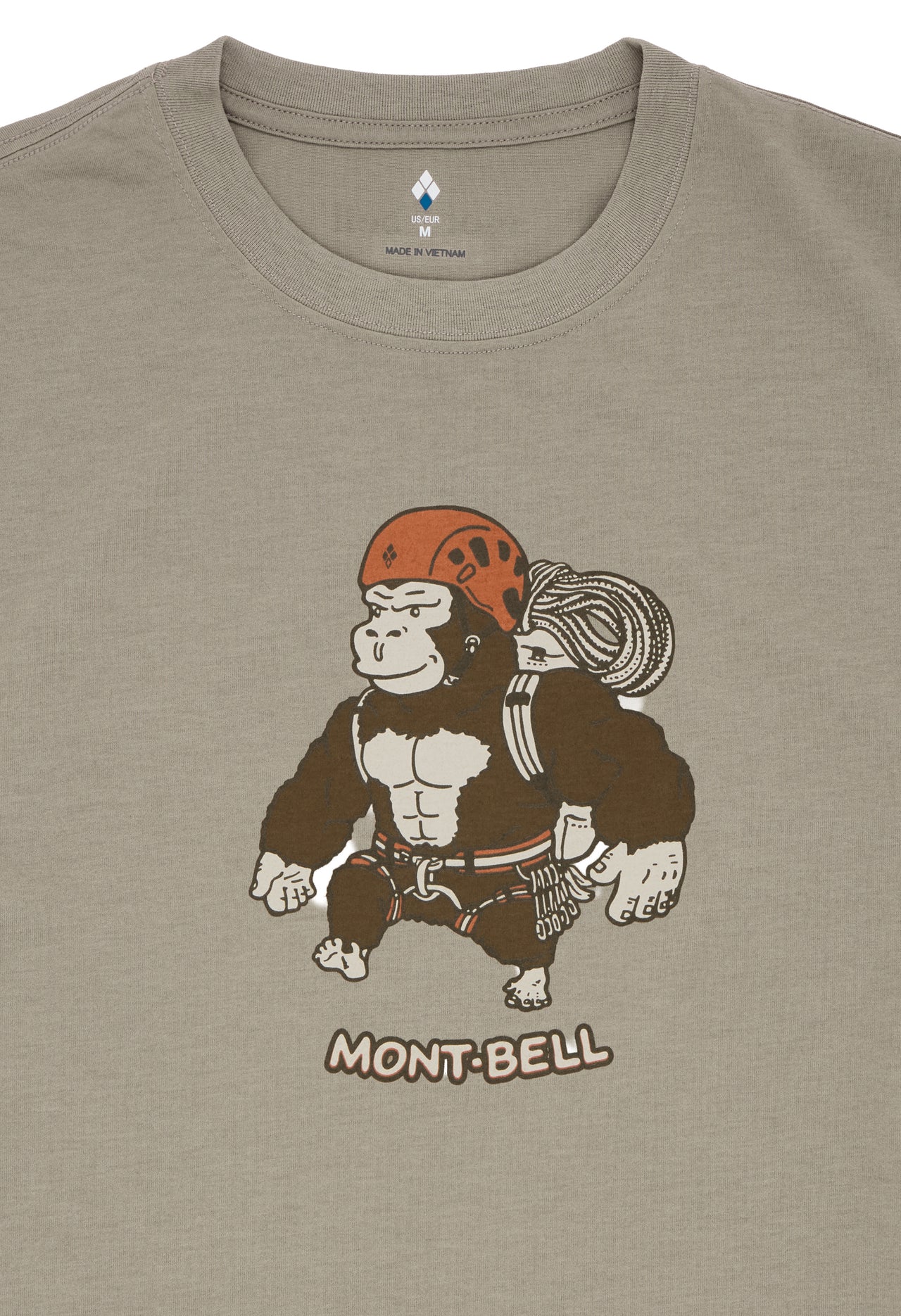 Montbell Men's Wickron Gorilla Climbing T-Shirt - Tan