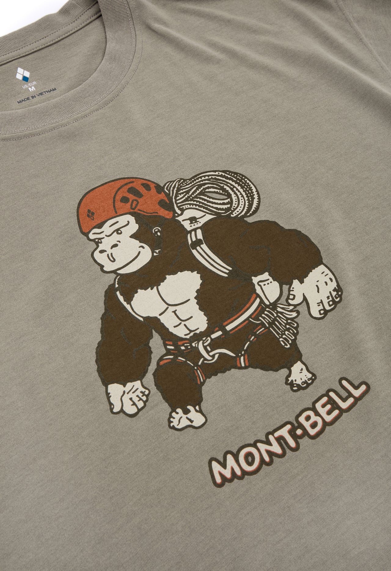 Montbell Men's Wickron Gorilla Climbing T-Shirt - Tan