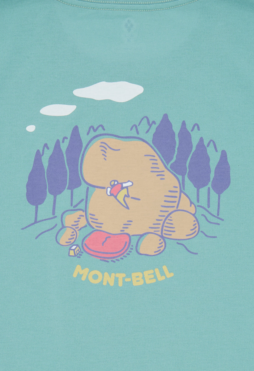 Montbell Men's Wickron Boulder T-Shirt - Light Blue