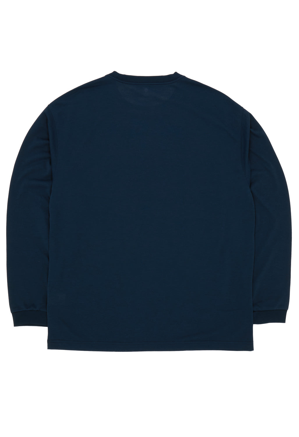 Montbell Men's Wickron White Mountain Range Long Sleeve T-Shirt - Navy