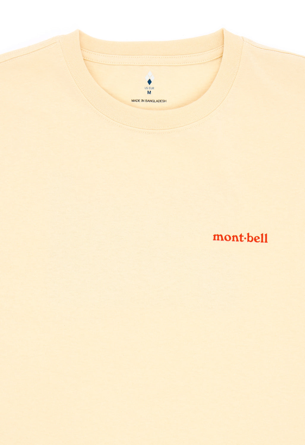 Montbell Men's Pear Skin Cotton Standing on the Lake T-Shirt - Ivory