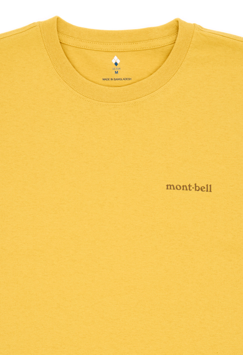 Montbell Men's Pear Skin Cotton Hyakkimaru T-Shirt - Yellow