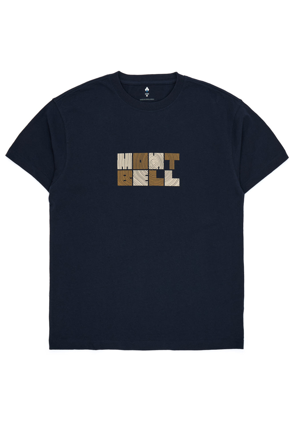 Montbell Men's Pear Skin Cotton Wood T-Shirt - Navy