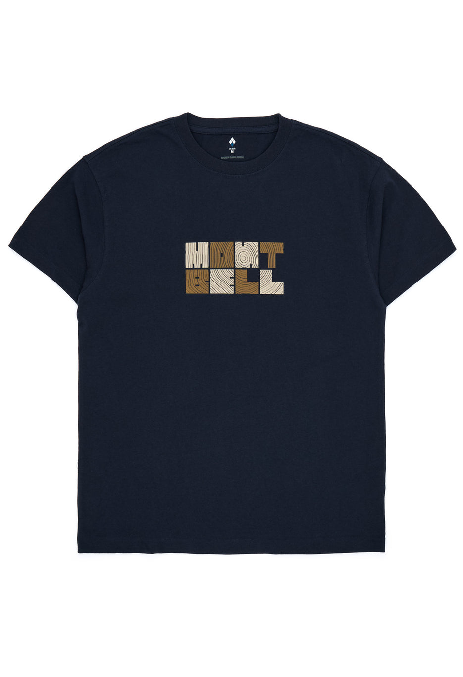 Montbell Men's Pear Skin Cotton Wood T-Shirt - Navy