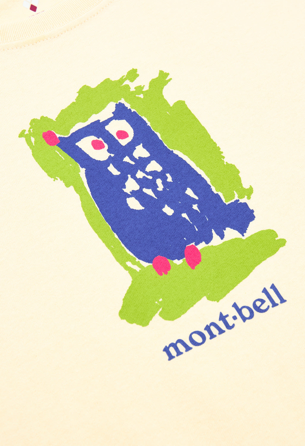 Montbell Women's Pear Skin Cotton Owl T-Shirt - Ivory