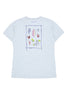 Montbell Women's Pear Skin Cotton Wild Fruits of Japan T-Shirt - Light Grey