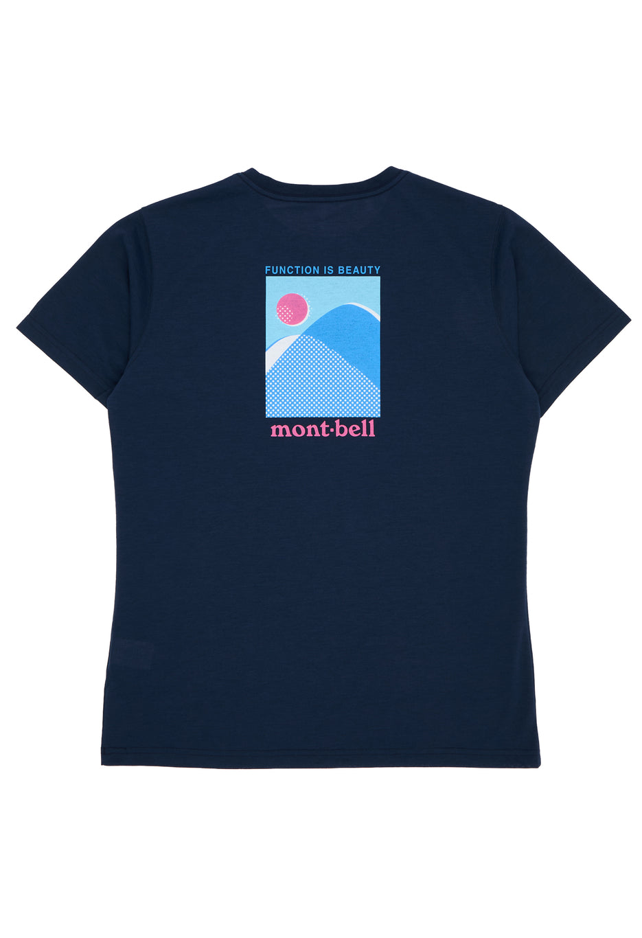 Montbell Women's Wickron Mountains and Sun T-Shirt - Navy