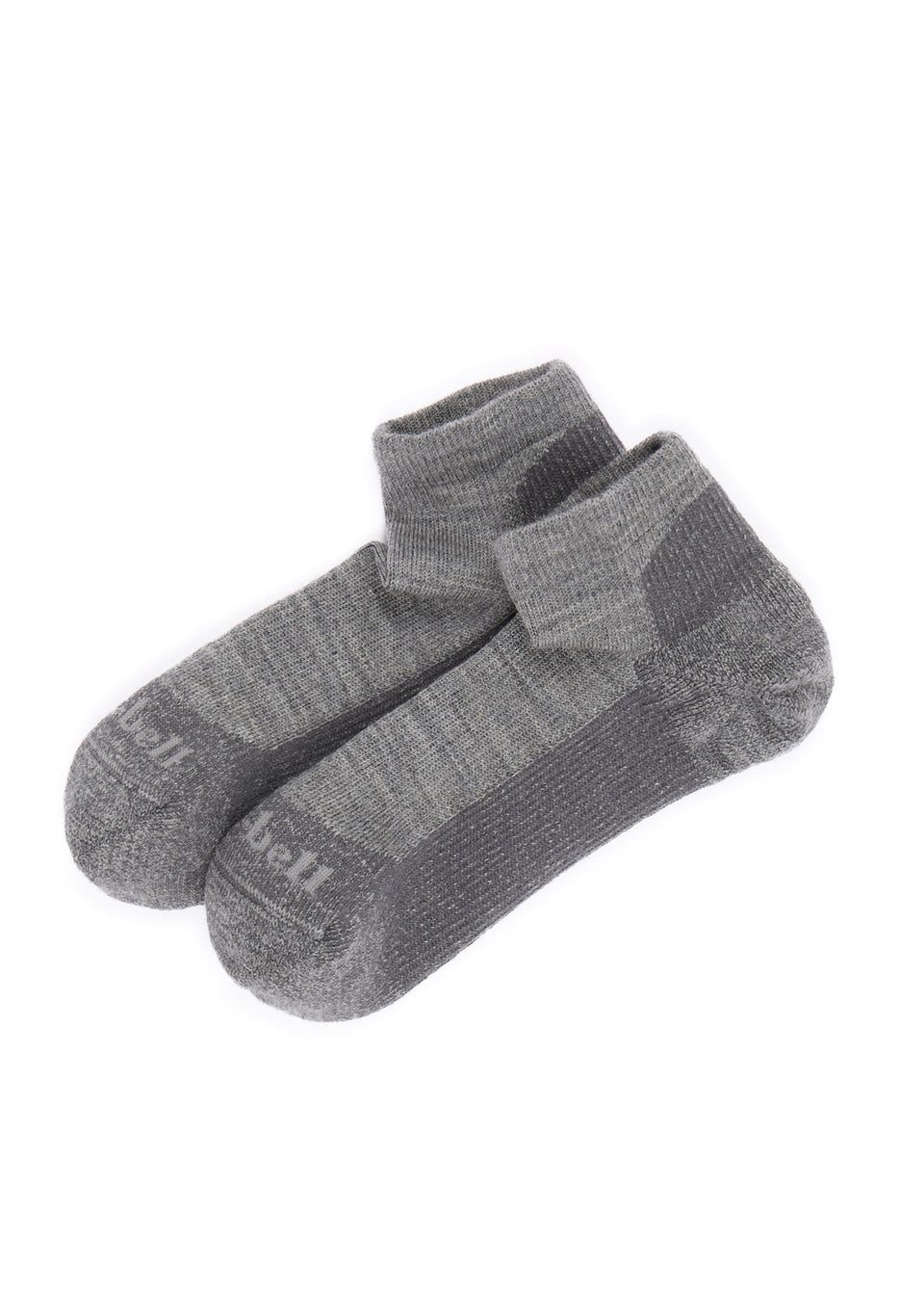 Montbell Men's Merino Wool Walking Short Socks - Heather Grey