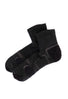 Montbell Merino Wool Supportec Travel Short Socks - Dark Charcoal