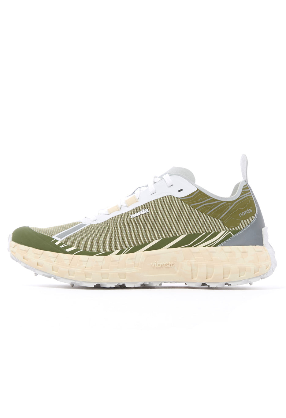 Norda Men's 001 Trainers - Glitch Dyneema / Tan / White