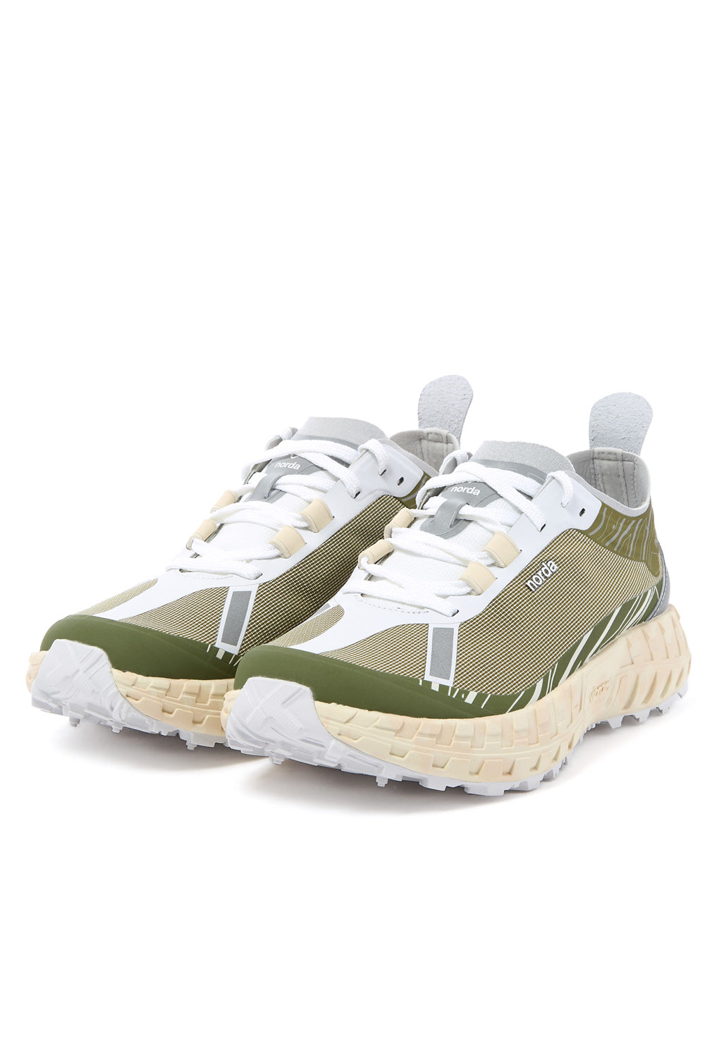 Norda Women's 001 Trainers - Glitch Dyneema / Tan / White