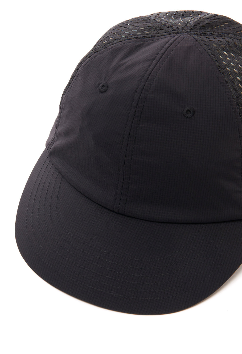 CAYL Stretch Nylon Mesh Cap - Black