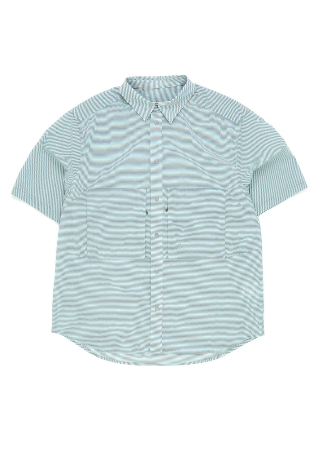 CAYL Men's Check 2 Pocket Short Sleeve Shirt - Light Grey