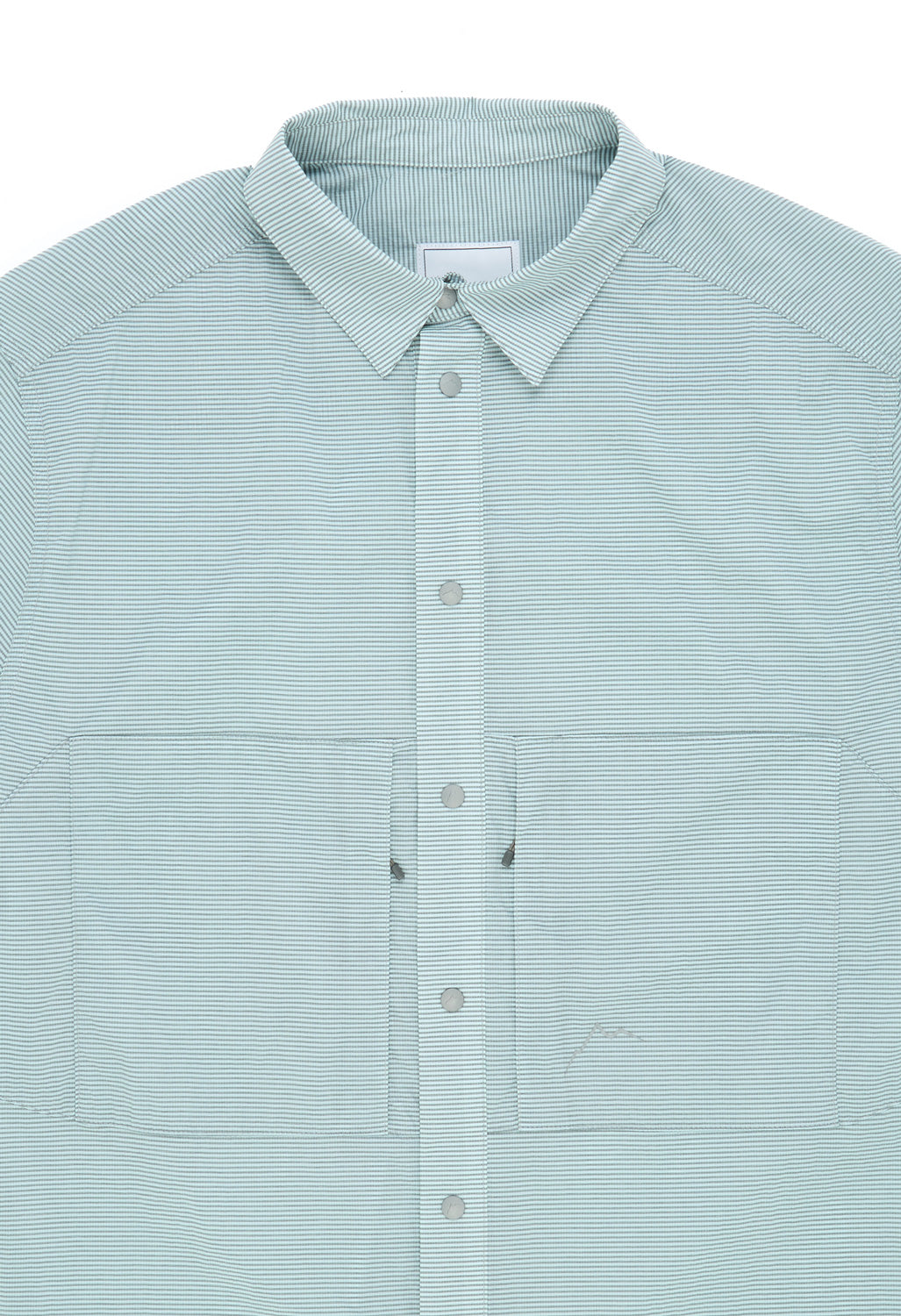 CAYL Men's Check 2 Pocket Short Sleeve Shirt - Light Grey