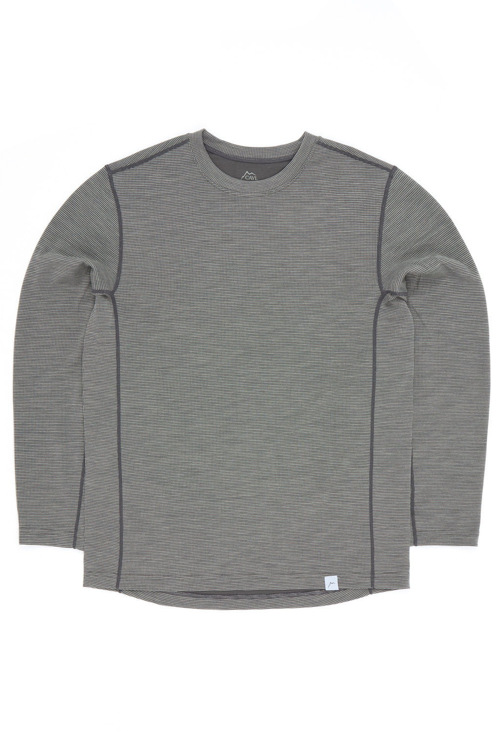 CAYL Wool Blend Long Sleeve T-Shirt - Charcoal