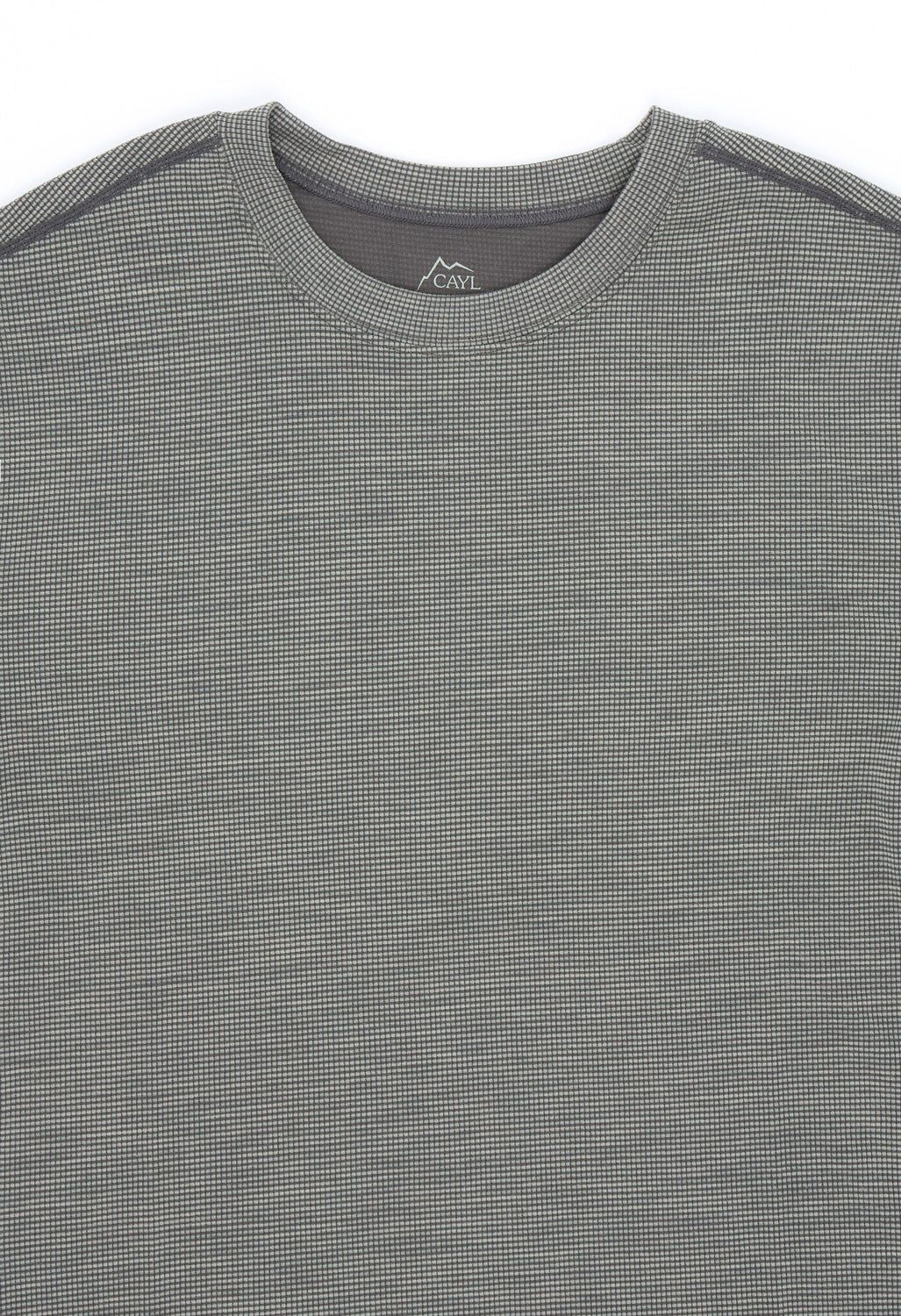 CAYL Wool Blend Long Sleeve T-Shirt - Charcoal