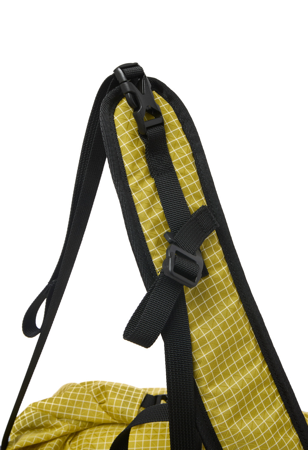 CAYL Rolltop Cross Body Bag - Grid Yellow Green