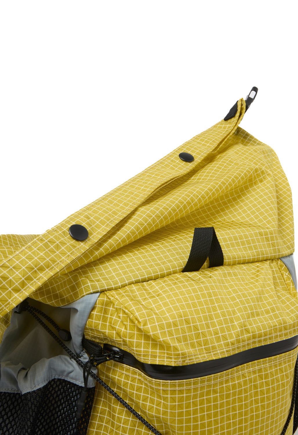CAYL Rolltop Cross Body Bag - Grid Yellow Green