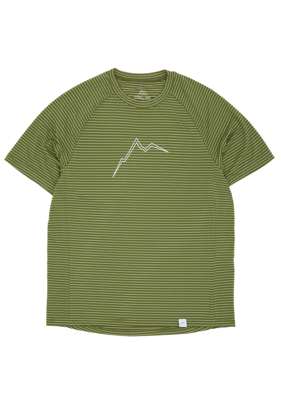 CAYL Men's Stripe B.L. Short Sleeve T-Shirt - Green