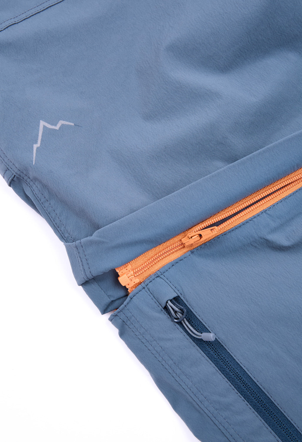 CAYL Men's Solid Convertible Pants - Blue Grey