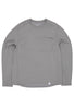 CAYL Men's Wool Stripe Pocket Long Sleeve T-Shirt - Grey
