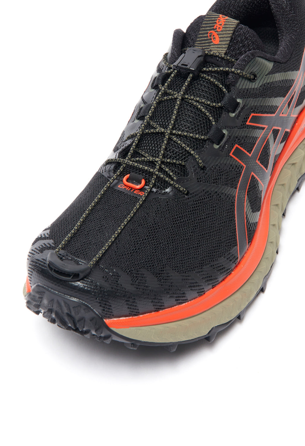 Asics Men's Trabuco Max Trainers - Black/Cherry Tomato