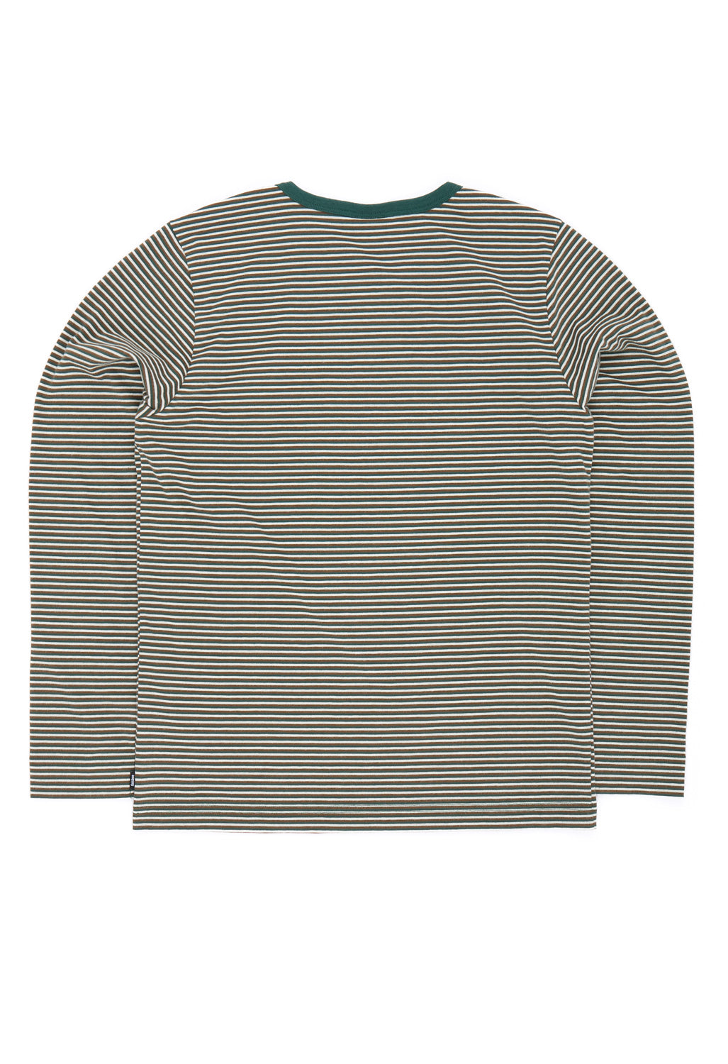 Finisterre Women's Eldon Stripe Long Sleeve Tee - Acorn Brown/Harbour Teal/Ecru