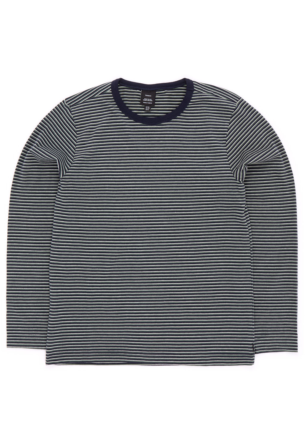 Finisterre Women's Eldon Long Sleeve Tee - Navy / Ecru / Sailboat Green