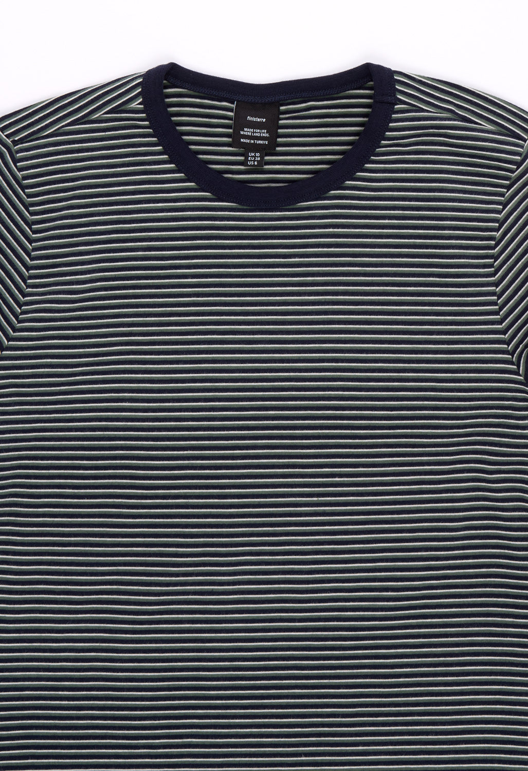 Finisterre Women's Eldon Long Sleeve Tee - Navy / Ecru / Sailboat Green