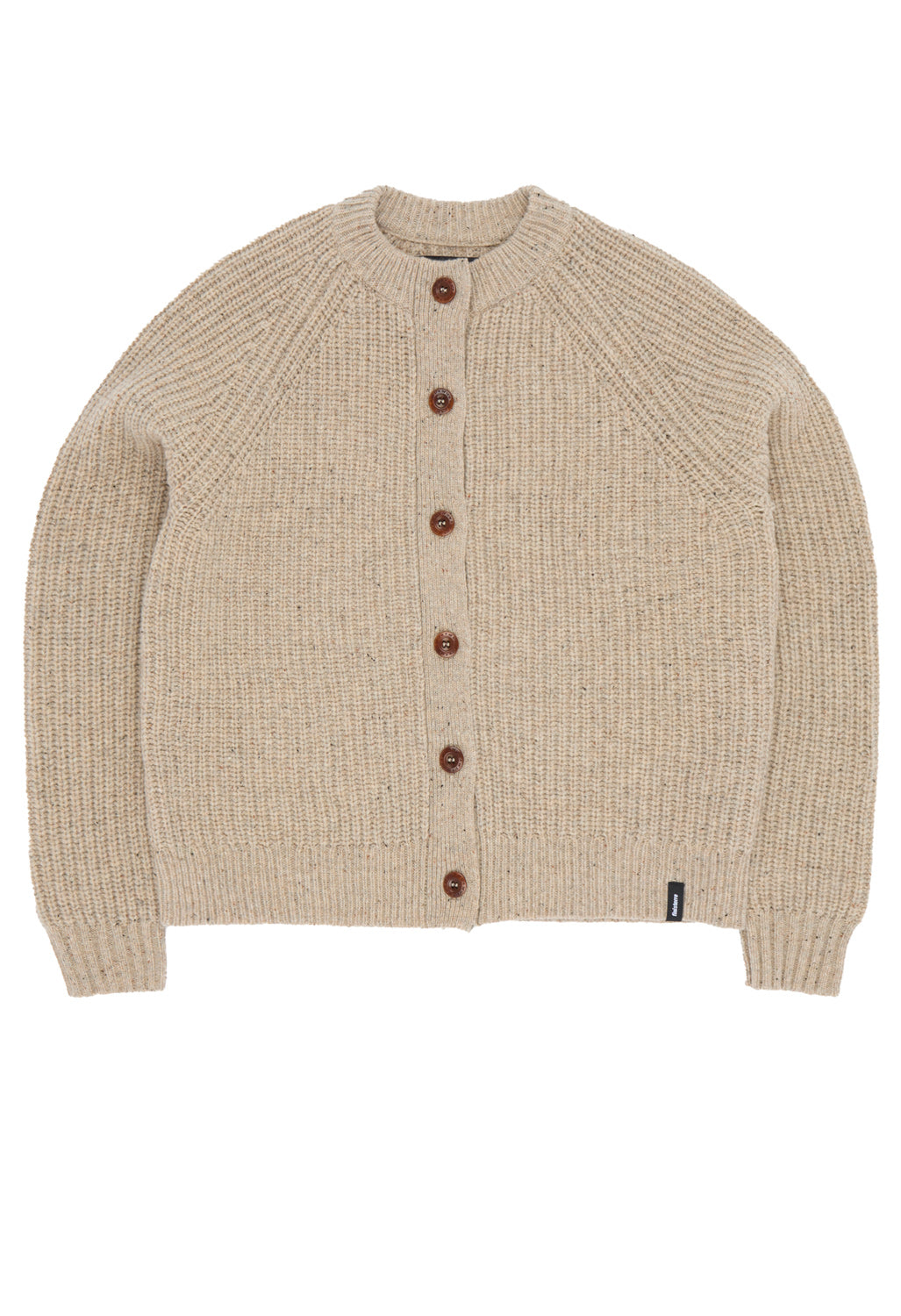 Finisterre Women's Mora Crew Neck Cardigan - Oatmeal