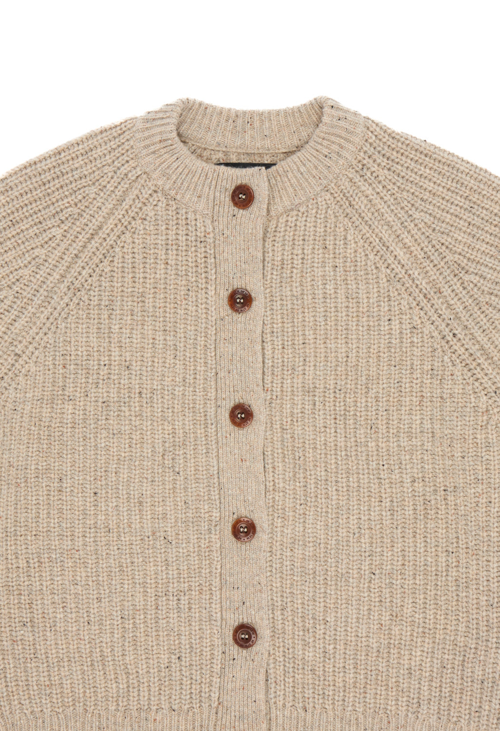 Finisterre Women's Mora Crew Neck Cardigan - Oatmeal