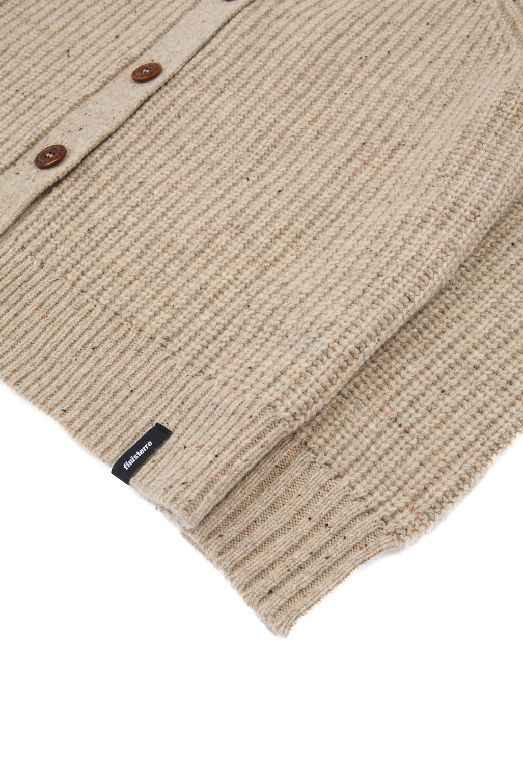 Finisterre Women's Mora Crew Neck Cardigan - Oatmeal