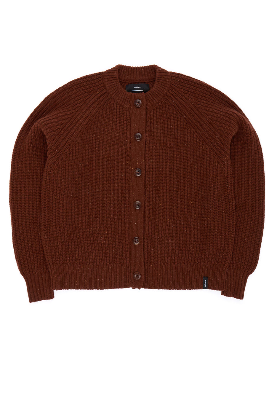 Finisterre Women's Mora Crew Neck Cardigan - Mahogony Brown